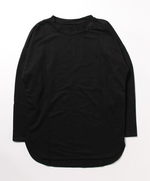 aimoha(アイモハ)の「ゆったりシルエット シンプルロングTシャツ(Tシャツ/カットソー・レディース・ホワイト/ブラック/ベージュ・MEDIUM/X-LARGE/LARGE)」の20枚目の写真