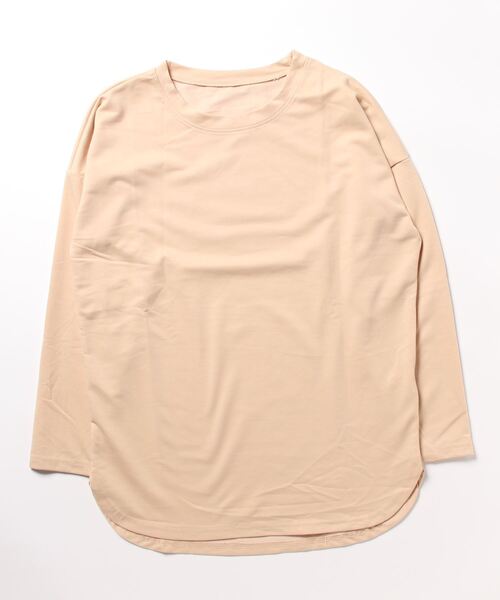 aimoha(アイモハ)の「ゆったりシルエット シンプルロングTシャツ(Tシャツ/カットソー・レディース・ホワイト/ブラック/ベージュ・MEDIUM/X-LARGE/LARGE)」の19枚目の写真