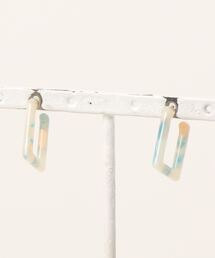 GGD SELECT（ジージーディー　セレクト）の「アセチ 小さい スクエア 樹脂ピアス[ACCACC]（ピアス（両耳用））」