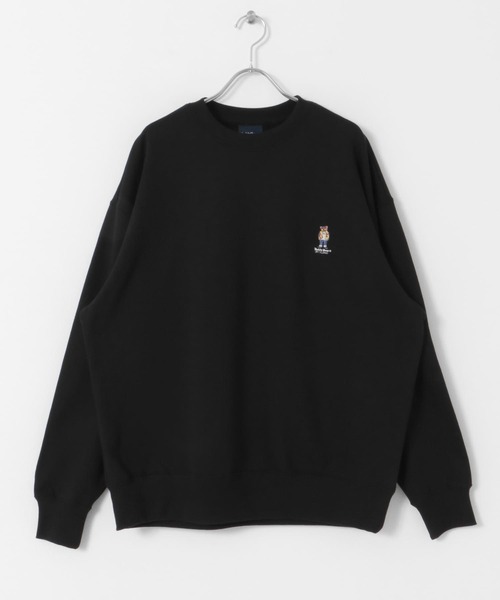 ITEMS URBANRESEARCH（アイテムズ アーバンリサーチ）の「TEDDY BEAR スウェットプルオーバー（スウェット・メンズ・グレー系その他/オフホワイト/ブラック・LARGE/MEDIUM）」の5枚目の写真