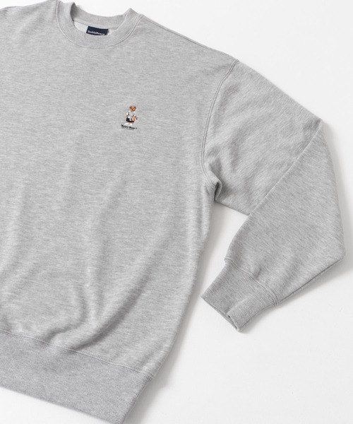 ITEMS URBANRESEARCH（アイテムズ アーバンリサーチ）の「TEDDY BEAR スウェットプルオーバー（スウェット・メンズ・グレー系その他/オフホワイト/ブラック・LARGE/MEDIUM）」の7枚目の写真