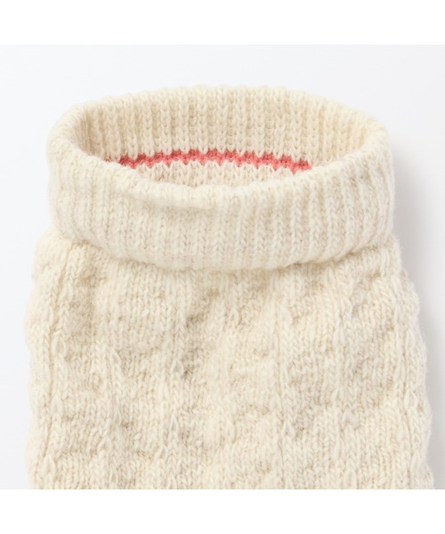 無印良品（ムジルシリョウヒン）の「ヤク混　手にも使える　レッグウォーマー（ソックス/靴下・レディース・ライトベージュ/ブラック/ブラウン系3/チャコールグレー・FREE）」の20枚目の写真