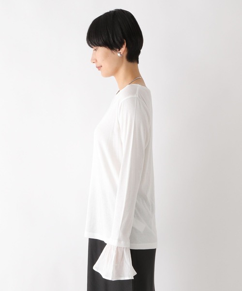 LEPSIM(レプシィム)の「カフスレイヤードプルオーバー 975625(Tシャツ/カットソー・レディース・グレー/オフホワイト・FREE)」の16枚目の写真