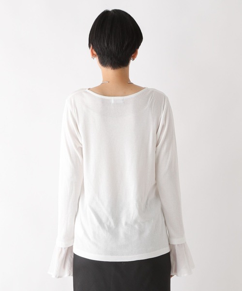 LEPSIM(レプシィム)の「カフスレイヤードプルオーバー 975625(Tシャツ/カットソー・レディース・グレー/オフホワイト・FREE)」の6枚目の写真