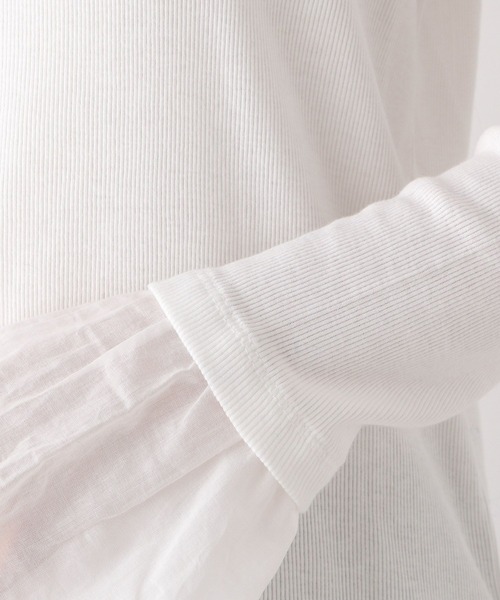 LEPSIM(レプシィム)の「カフスレイヤードプルオーバー 975625(Tシャツ/カットソー・レディース・グレー/オフホワイト・FREE)」の12枚目の写真