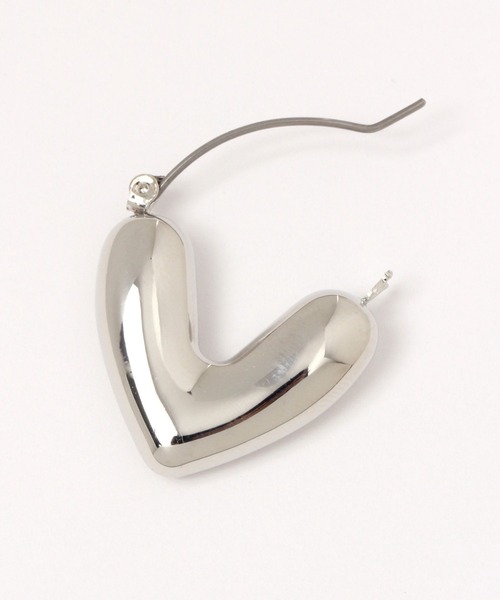 LOWRYS FARM（ローリーズファーム）の「ハートフウピアス　983998（ピアス（両耳用）・レディース・ゴールド/シルバー・FREE）」の6枚目の写真