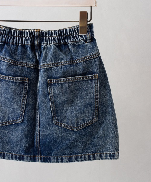 SpRay（スプレイ）の「デニムミニスカート（デニムスカート・レディース・ブラック/ブルー・FREE）」の5枚目の写真