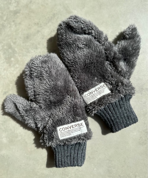 CONVERSE（コンバース）の「CONVERSE / コンバース / Boa Mitten / 80050600（手袋・レディース・ベージュ/オフホワイト/グレー・FREE）」の3枚目の写真