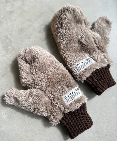 CONVERSE（コンバース）の「CONVERSE / コンバース / Boa Mitten / 80050600（手袋・レディース・ベージュ/オフホワイト/グレー・FREE）」の11枚目の写真