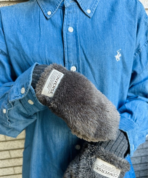 CONVERSE（コンバース）の「CONVERSE / コンバース / Boa Mitten / 80050600（手袋・レディース・ベージュ/オフホワイト/グレー・FREE）」の13枚目の写真