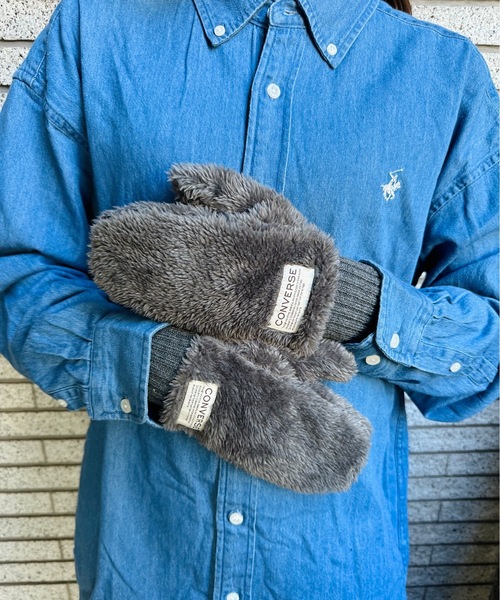 CONVERSE（コンバース）の「CONVERSE / コンバース / Boa Mitten / 80050600（手袋・レディース・ベージュ/オフホワイト/グレー・FREE）」の14枚目の写真