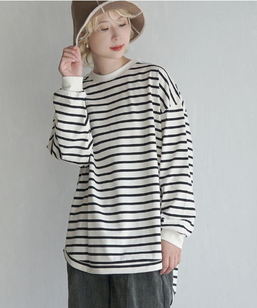 天笠カットソー バックヘンリープルオーバー（Tシャツ/カットソー）｜e