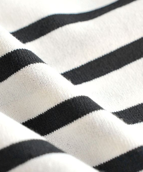 e-zakkamania stores（イーザッカマニアストアーズ）の「天笠カットソー バックヘンリープルオーバー（Tシャツ/カットソー・レディース・グレイッシュブルー/アイボリー/ブラック×ホワイト/ブラック/ホワイト×ネイビー/ライトグリーン/チャコール/ネイビー×ホワイト/オフホワイト/ホワイト×ブラック/カーキ/ホワイト系その他/イエロー/アッシュグレー・M）」の20枚目の写真