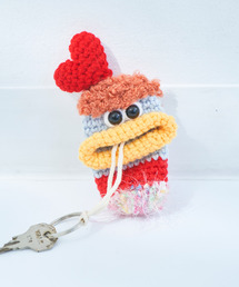 macaroni edge（マカロニエッジ）の「〈macaroni edge/マカロニエッジ〉毛糸のマスコット キーケース（キーケース/キーアクセサリー）」