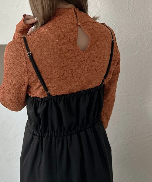 apres jour clair(アプレジュールクレア)の「【apres jour clair】指開きレーストップス【ZOZOTOWN限定アイテム】(Tシャツ/カットソー・レディース・ブラック/ブラウン系その他/アイボリー/オレンジ・フリー/X-LARGE)」の22枚目の写真