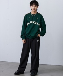 ARCH by ROARINGWILD（アーチバイロアリングワールド）の「【ARCH by ROARINGWILD】PREPPY STYLE SWEATERSHIRT / 【アーチ】スポーティロゴスウェット トレーナー（スウェット）」