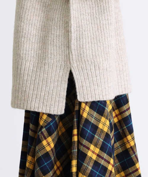 osharewalker（オシャレウォーカー）の「【廃盤】『畦編みハイネックニット』（ニット/セーター・レディース・ベージュ/ピンクベージュ/チャコール・FREE）」の13枚目の写真