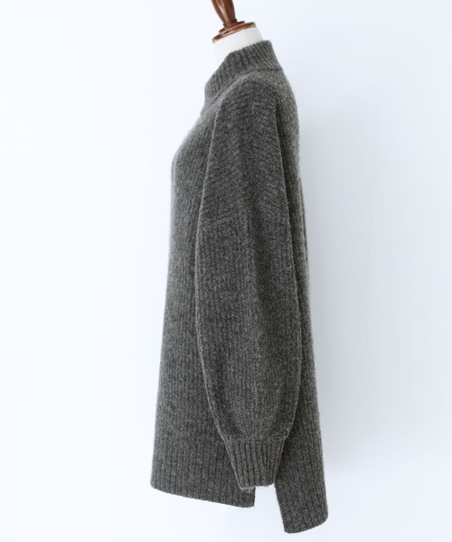 osharewalker（オシャレウォーカー）の「【廃盤】『畦編みハイネックニット』（ニット/セーター・レディース・ベージュ/ピンクベージュ/チャコール・FREE）」の16枚目の写真