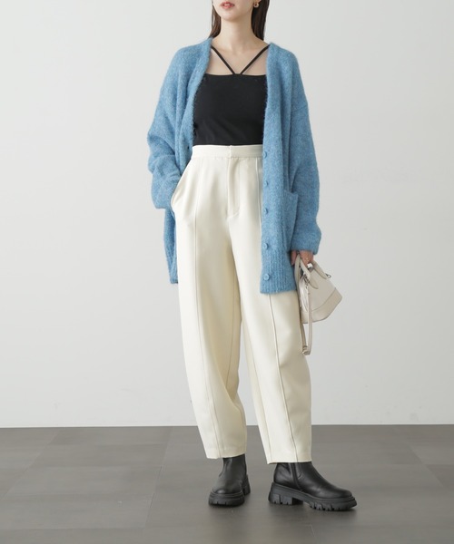 FREE'S MART（フリーズマート）の「◇ウール混リサイクルエコニットカーディガン（カーディガン/ボレロ・レディース・ベージュ/パープル/チャコールグレー/ブルー/ピンク・FREE）」の22枚目の写真