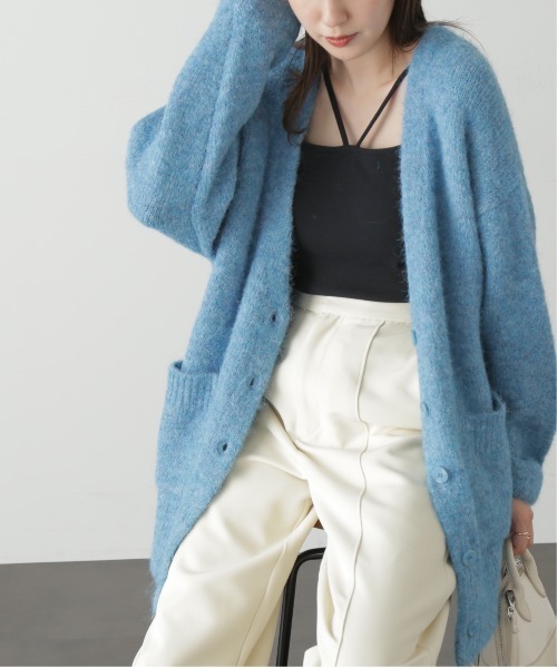 FREE'S MART（フリーズマート）の「◇ウール混リサイクルエコニットカーディガン（カーディガン/ボレロ・レディース・ベージュ/パープル/チャコールグレー/ブルー/ピンク・FREE）」の19枚目の写真