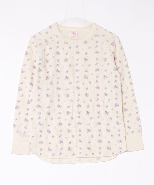 Sakka（サッカ）の「[JEMORGAN] ワッフル花柄ラグランロンＴ（パック入）（Tシャツ/カットソー・レディース・キナリ/ホワイト系その他/ホワイト系その他2/ホワイト系その他3/ストライプ/ラベンダー/その他/パープル・F）」の7枚目の写真