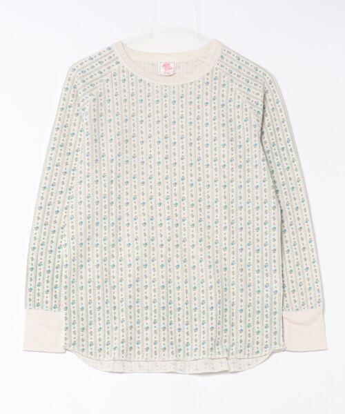 Sakka（サッカ）の「[JEMORGAN] ワッフル花柄ラグランロンＴ（パック入）（Tシャツ/カットソー・レディース・キナリ/ホワイト系その他/ホワイト系その他2/ホワイト系その他3/ストライプ/ラベンダー/その他/パープル・F）」の4枚目の写真