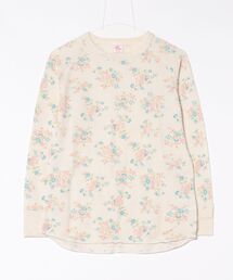 [JEMORGAN] ワッフル花柄ラグランロンＴ（パック入）