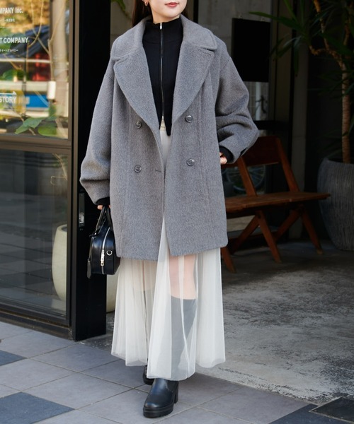 Chico（チコ）の「2WAYチュールボリュームスカート（スカート・レディース・アイボリー/チャコールグレー/ブラック/ライトグレー・FREE）」の15枚目の写真