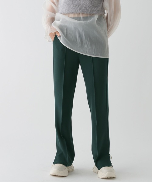 GLOBAL WORK(グローバルワーク)の「大人見えフレアパンツ/AND YUA ANY/976510(その他パンツ・キッズ・ブラック/ブルー/グリーン/グリーン系8/ブラック系その他・150cm/160cm/170cm)」の4枚目の写真