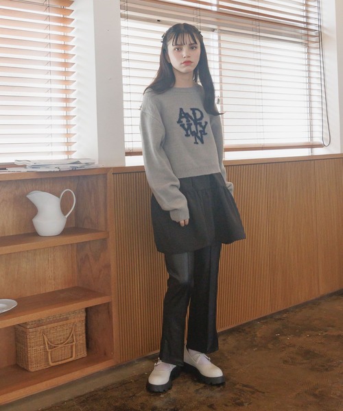 GLOBAL WORK(グローバルワーク)の「大人見えフレアパンツ/AND YUA ANY/976510(その他パンツ・キッズ・ブラック/ブルー/グリーン/グリーン系8/ブラック系その他・150cm/160cm/170cm)」の16枚目の写真