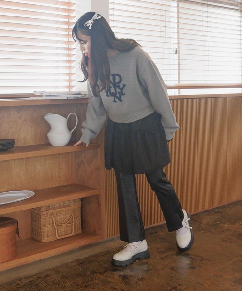 GLOBAL WORK(グローバルワーク)の「大人見えフレアパンツ/AND YUA ANY/976510(その他パンツ・キッズ・ブラック/ブルー/グリーン/グリーン系8/ブラック系その他・150cm/160cm/170cm)」の17枚目の写真