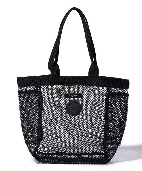 1piu1uguale3 RELAX(ウノピュウノウグァーレトレリラックス)の「【1PIU1UGUALE3 RELAX】MESH TOTE / メッシュトートバッグ(トートバッグ・メンズ・ブラック/ホワイト・FREE)」の13枚目の写真