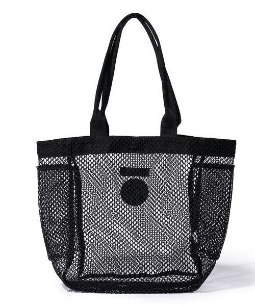 1piu1uguale3 RELAX(ウノピュウノウグァーレトレリラックス)の「【1PIU1UGUALE3 RELAX】MESH TOTE / メッシュトートバッグ(トートバッグ・メンズ・ブラック/ホワイト・FREE)」の11枚目の写真