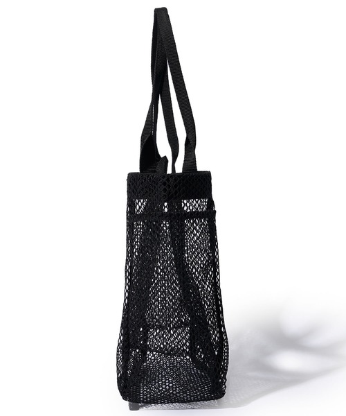 1piu1uguale3 RELAX(ウノピュウノウグァーレトレリラックス)の「【1PIU1UGUALE3 RELAX】MESH TOTE / メッシュトートバッグ(トートバッグ・メンズ・ブラック/ホワイト・FREE)」の12枚目の写真