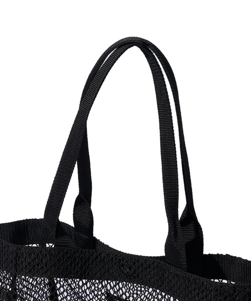 1piu1uguale3 RELAX(ウノピュウノウグァーレトレリラックス)の「【1PIU1UGUALE3 RELAX】MESH TOTE / メッシュトートバッグ(トートバッグ・メンズ・ブラック/ホワイト・FREE)」の8枚目の写真