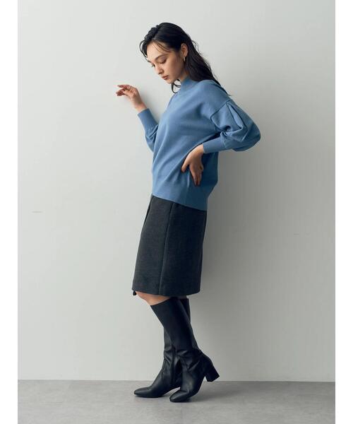 YECCA VECCA(イェッカヴェッカ)の「ラップ風スカート(スカート・レディース・チャコールグレー・S/M)」の4枚目の写真