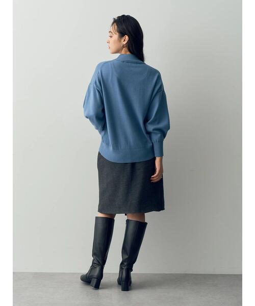 YECCA VECCA(イェッカヴェッカ)の「ラップ風スカート(スカート・レディース・チャコールグレー・S/M)」の5枚目の写真