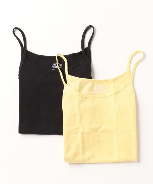 FRUIT OF THE LOOM（フルーツオブザルーム）の「【FRUIT OF THE LOOM/フルーツオブザルーム】FTL アイレットキャミソール2Pセット（タンクトップ・メンズ・オレンジ/カーキ/イエロー・L/M）」の2枚目の写真