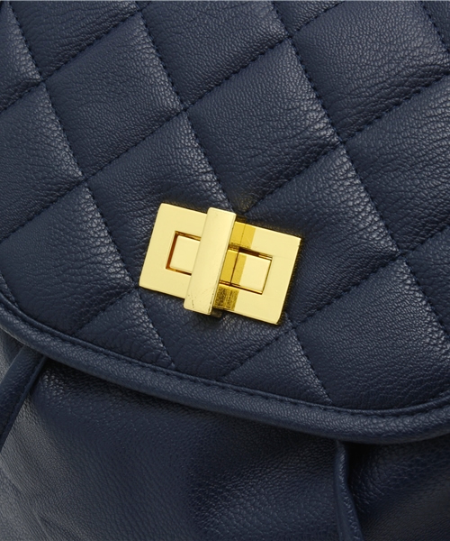 WEGO（ウィゴー）の「WEGO/キルティングリュック（バックパック/リュック・レディース・ブラック/その他1/ワイン/ネイビー/ホワイト・FREE）」の10枚目の写真