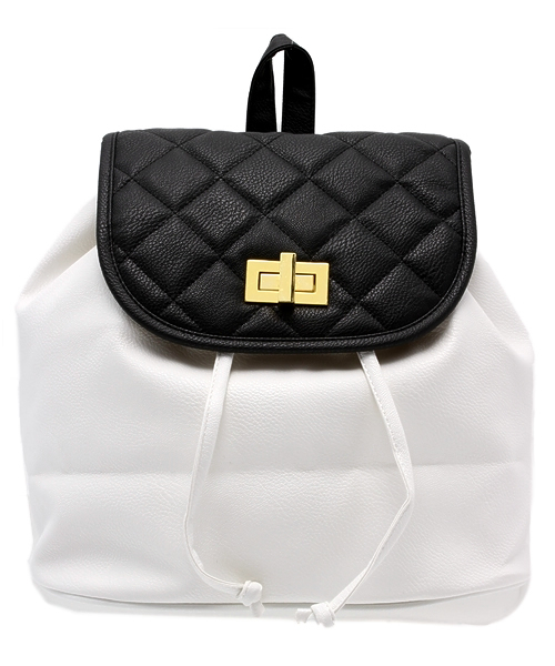 WEGO（ウィゴー）の「WEGO/キルティングリュック（バックパック/リュック・レディース・ブラック/その他1/ワイン/ネイビー/ホワイト・FREE）」の15枚目の写真