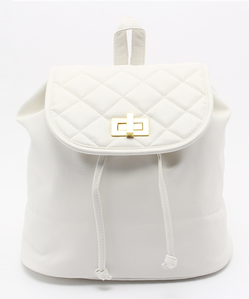 WEGO（ウィゴー）の「WEGO/キルティングリュック（バックパック/リュック・レディース・ブラック/その他1/ワイン/ネイビー/ホワイト・FREE）」の16枚目の写真