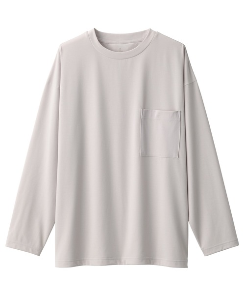 セール】汚れが落ちやすい吸汗速乾クルーネック長袖Tシャツ（Tシャツ