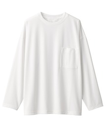 汚れが落ちやすい吸汗速乾クルーネック長袖Tシャツ