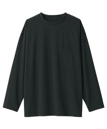 汚れが落ちやすい吸汗速乾クルーネック長袖Tシャツ