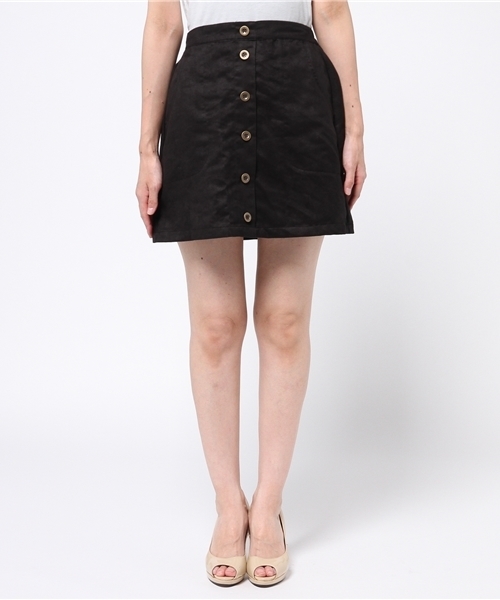 WEGO(ウィゴー)の「WEGO/フェイクスエードスカート(スカート・レディース・キャメル/ブラック・FREE)」の6枚目の写真