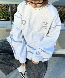 SOUNDSGOOOOD | 【SOUNDS GOOOOD / サウンズグッド】ランダム刺繍裏毛プリントスウェット(スウェット)