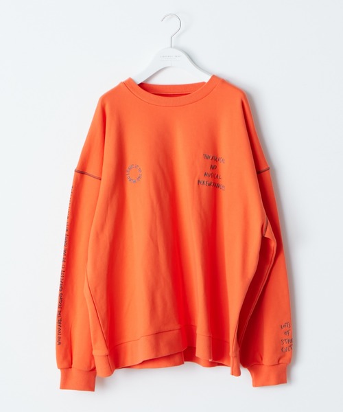 SOUNDSGOOOOD（サウンズグッド）の「【SOUNDS GOOOOD / サウンズグッド】ランダム刺繍裏毛プリントスウェット（スウェット・メンズ・ブルー/ライトグレー/オレンジ/ブラック・ONE SIZE）」の13枚目の写真