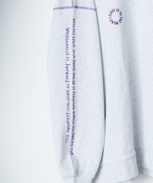 SOUNDSGOOOOD（サウンズグッド）の「【SOUNDS GOOOOD / サウンズグッド】ランダム刺繍裏毛プリントスウェット（スウェット・メンズ・ブルー/ライトグレー/オレンジ/ブラック・ONE SIZE）」の22枚目の写真