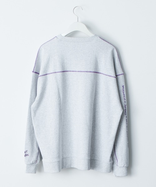 SOUNDSGOOOOD（サウンズグッド）の「【SOUNDS GOOOOD / サウンズグッド】ランダム刺繍裏毛プリントスウェット（スウェット・メンズ・ブルー/ライトグレー/オレンジ/ブラック・ONE SIZE）」の19枚目の写真