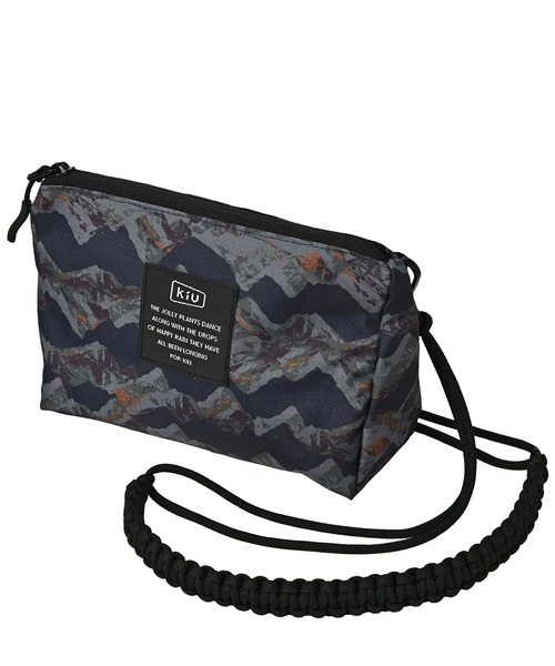 KiU(キウ)の「3wayパラコードサコッシュポーチ(ショルダーバッグ・レディース・ブラック/ブラック系その他/タイガーカモ/アニマル/カラフル/ブラック×カーキ/ブルー系その他/ベージュ系その他/レオパード・FREE)」の3枚目の写真